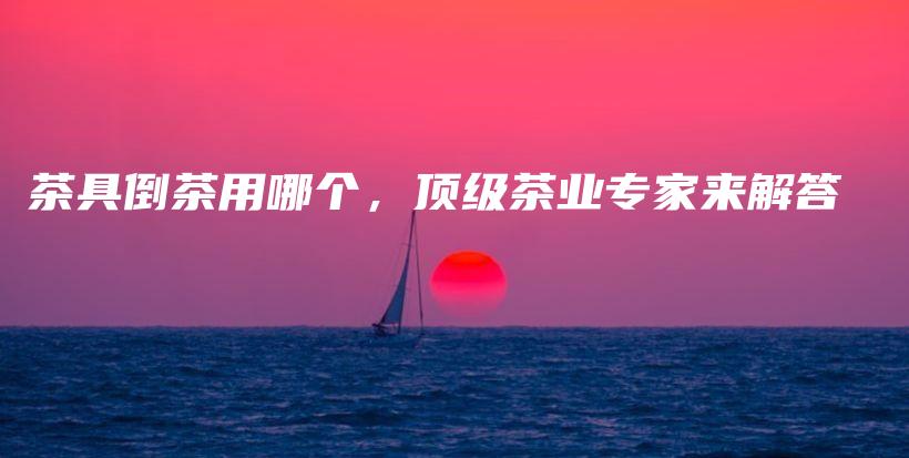 茶具倒茶用哪個(gè)，頂級(jí)茶業(yè)專家來(lái)解答插圖