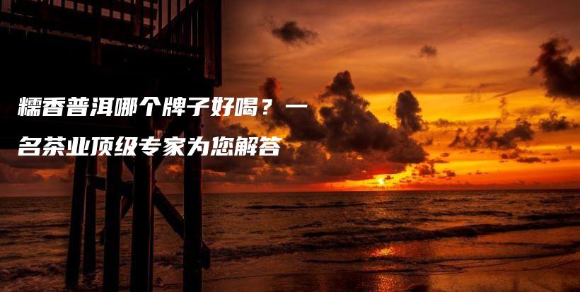 糯香普洱哪個(gè)牌子好喝？一名茶業(yè)頂級(jí)專家為您解答插圖