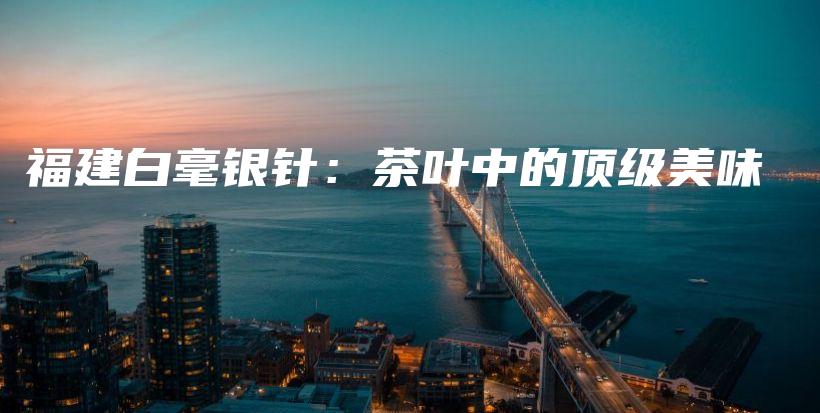 福建白毫銀針：茶葉中的頂級美味插圖