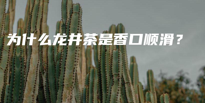 為什么龍井茶是香口順滑？插圖