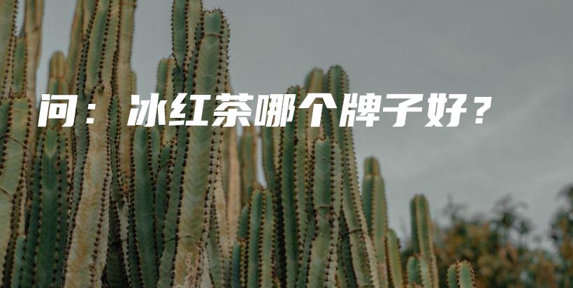 問：冰紅茶哪個(gè)牌子好？插圖