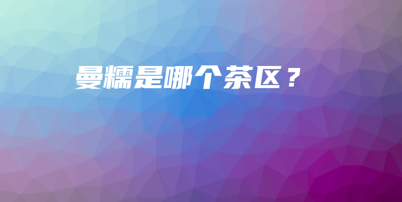 曼糯是哪個(gè)茶區(qū)？插圖