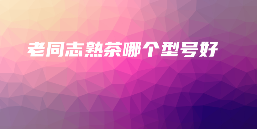 老同志熟茶哪個(gè)型號(hào)好插圖