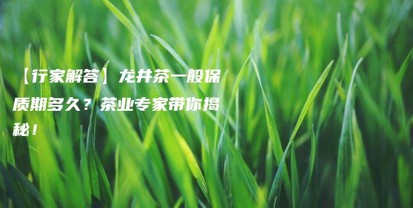 【行家解答】龍井茶一般保質(zhì)期多久？茶業(yè)專家?guī)憬颐?！插圖