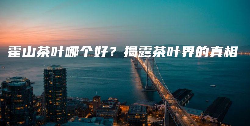 霍山茶葉哪個(gè)好？揭露茶葉界的真相插圖