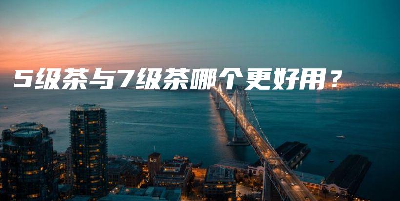 5級茶與7級茶哪個更好用？插圖