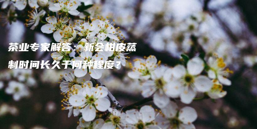 茶業(yè)專家解答：新會柑皮蒸制時間長久于何種程度？插圖
