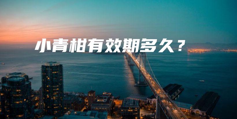 小青柑有效期多久？插圖