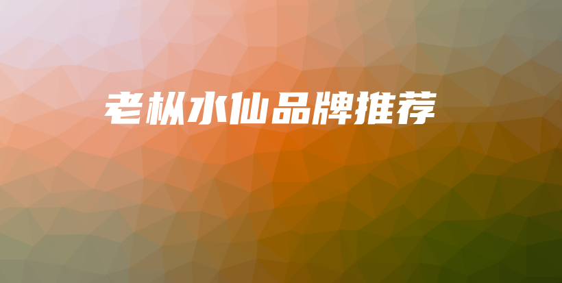 老樅水仙品牌推薦插圖