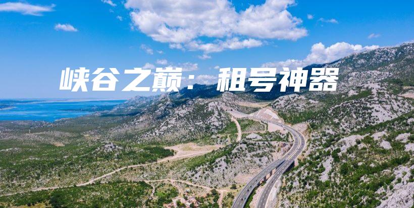 峽谷之巔：租號(hào)神器插圖