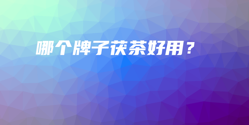 哪個牌子茯茶好用？插圖
