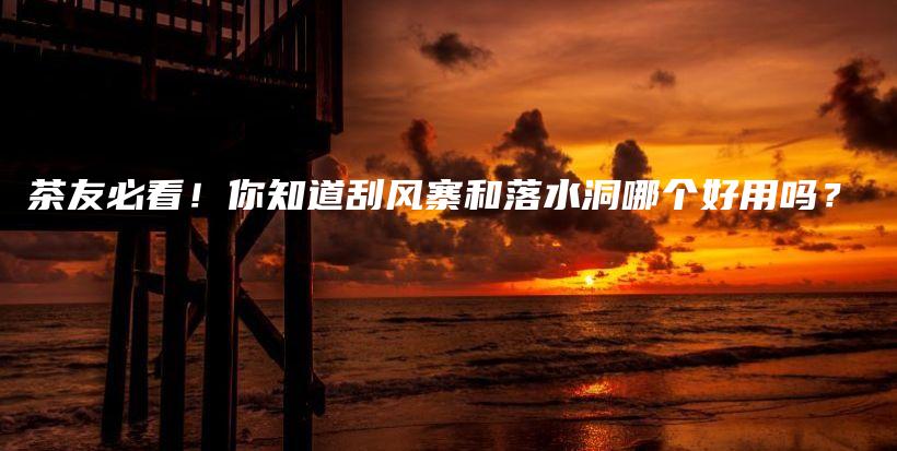 茶友必看！你知道刮風寨和落水洞哪個好用嗎？插圖