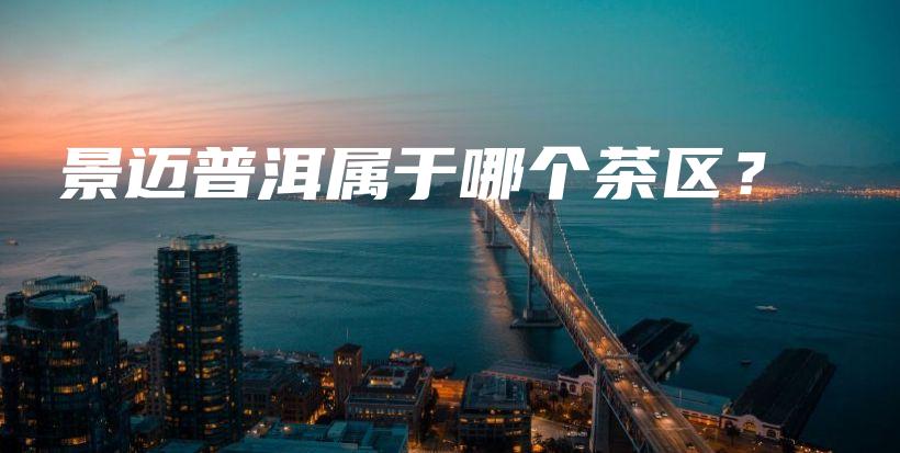 景邁普洱屬于哪個(gè)茶區(qū)？插圖