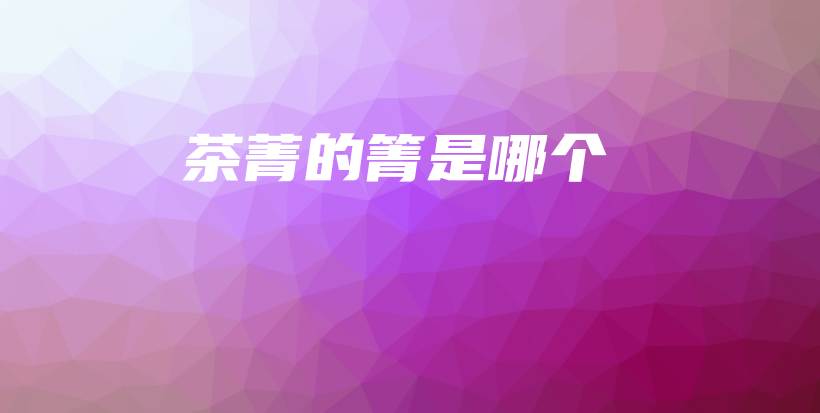 茶菁的箐是哪個插圖