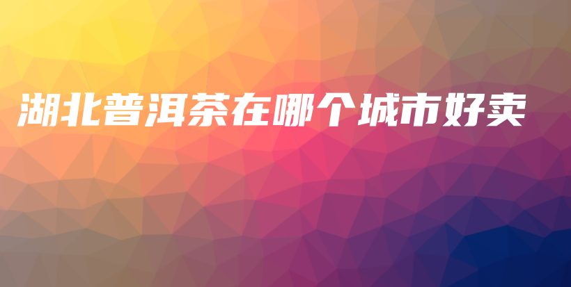 湖北普洱茶在哪個城市好賣插圖
