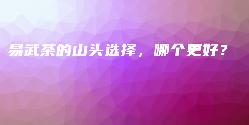 易武茶的山頭選擇，哪個更好？插圖