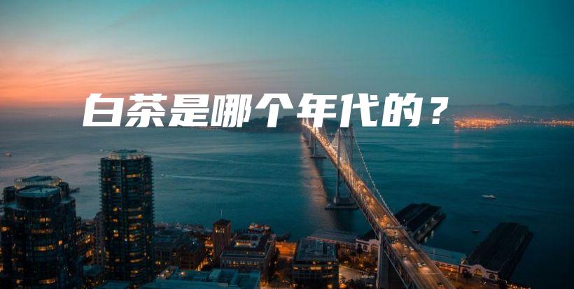 白茶是哪個(gè)年代的？插圖
