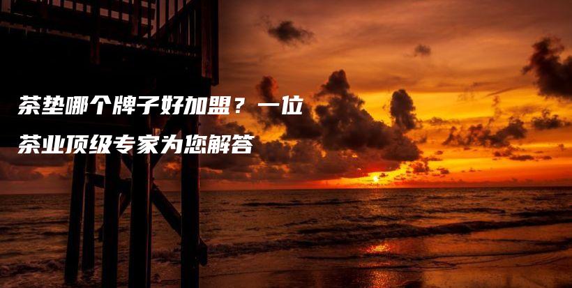 茶墊哪個(gè)牌子好加盟？一位茶業(yè)頂級(jí)專家為您解答插圖