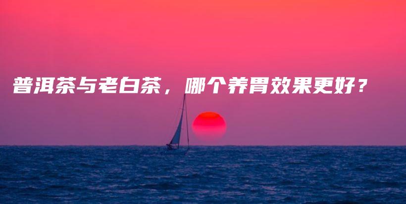 普洱茶與老白茶，哪個養(yǎng)胃效果更好？插圖