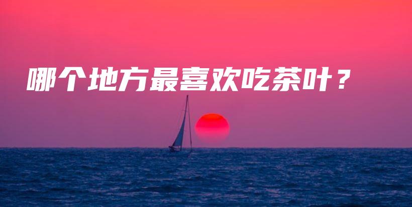 哪個地方最喜歡吃茶葉？插圖