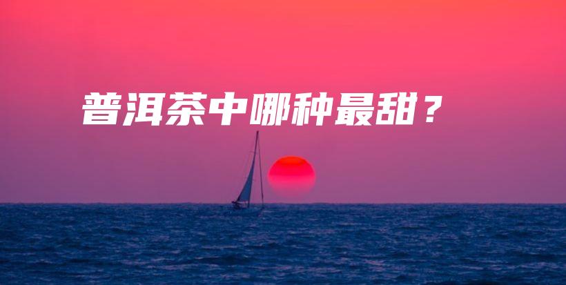普洱茶中哪種最甜？插圖