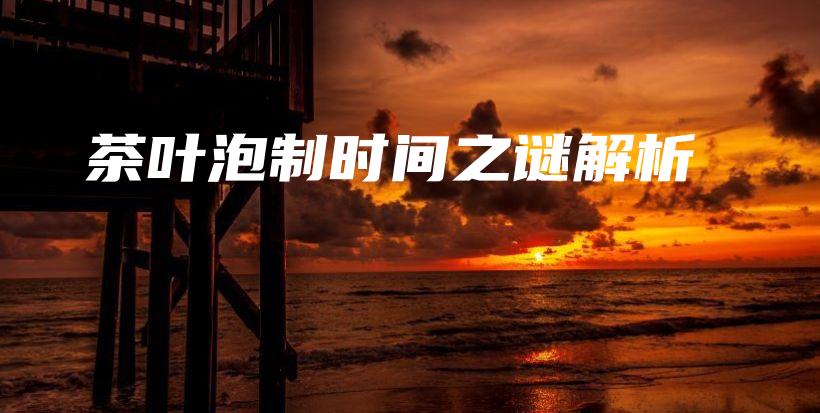 茶葉泡制時(shí)間之謎解析插圖