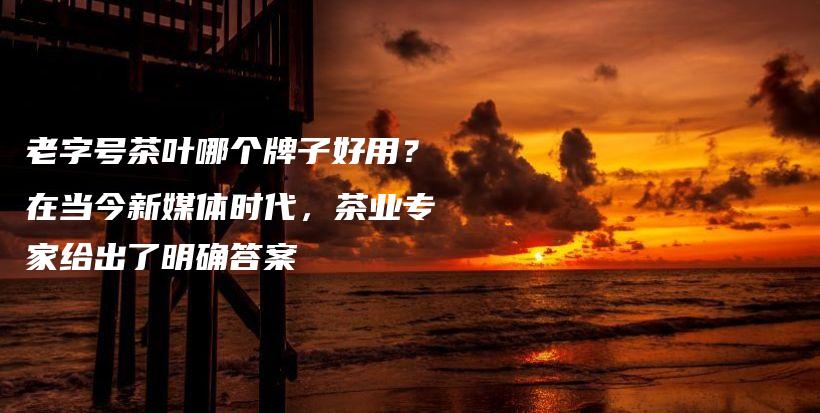 老字號(hào)茶葉哪個(gè)牌子好用？在當(dāng)今新媒體時(shí)代，茶業(yè)專家給出了明確答案插圖