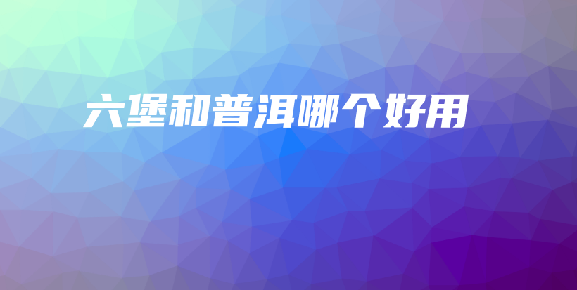 六堡和普洱哪個好用插圖