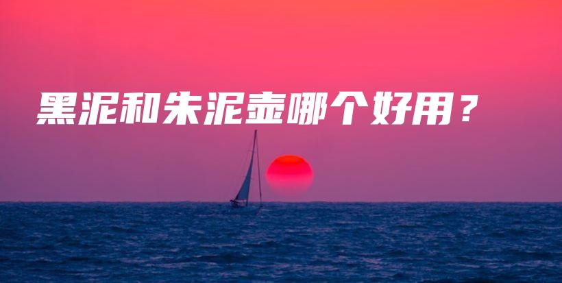 黑泥和朱泥壺哪個好用？插圖