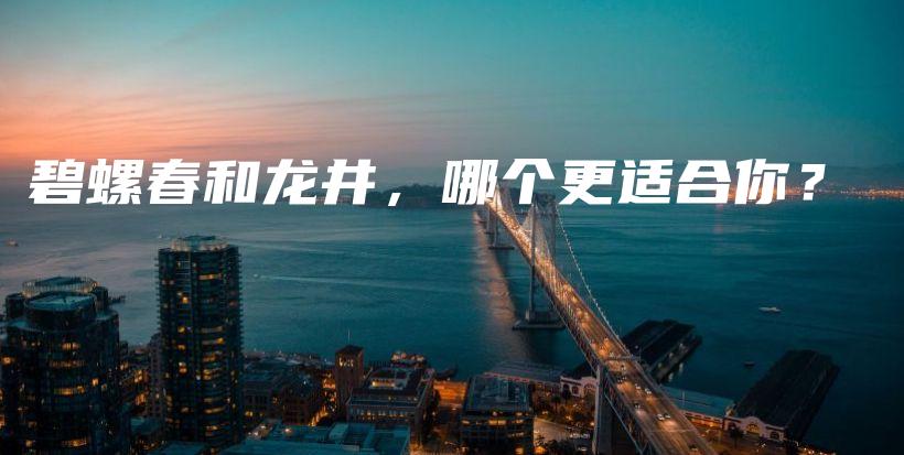 碧螺春和龍井，哪個更適合你？插圖
