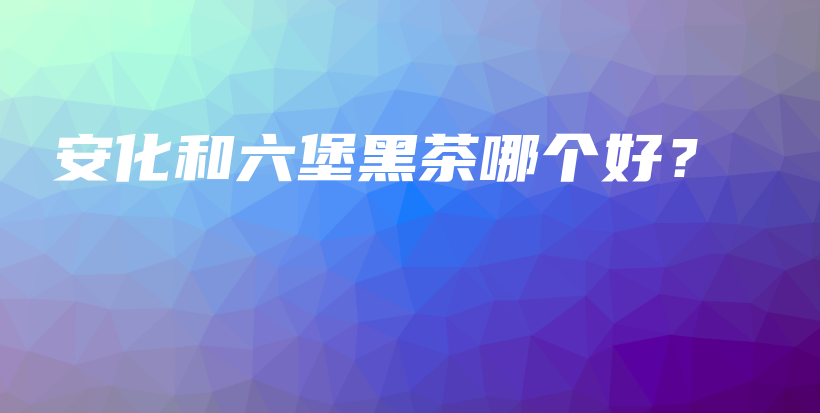 安化和六堡黑茶哪個(gè)好？插圖