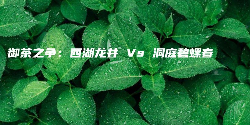 御茶之爭(zhēng)：西湖龍井 Vs 洞庭碧螺春插圖