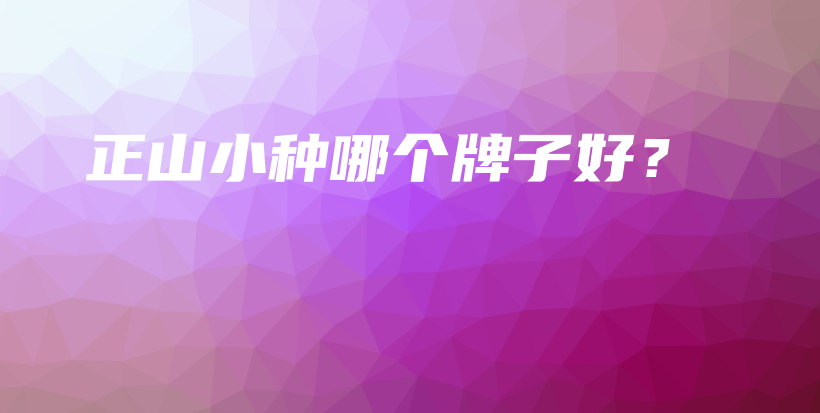 正山小種哪個(gè)牌子好？插圖