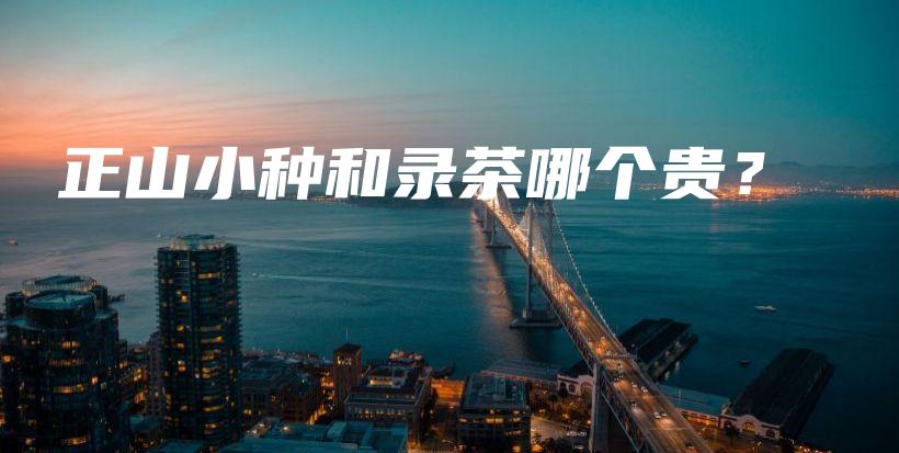 正山小種和錄茶哪個貴？插圖