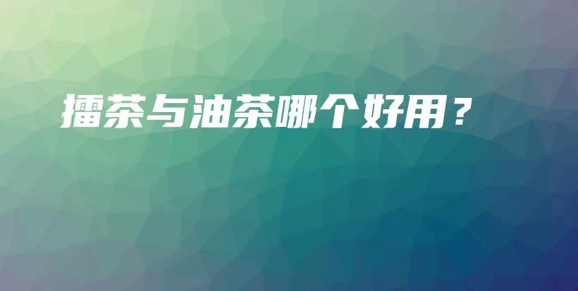 擂茶與油茶哪個(gè)好用？插圖