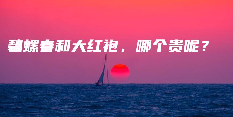 碧螺春和大紅袍，哪個(gè)貴呢？插圖