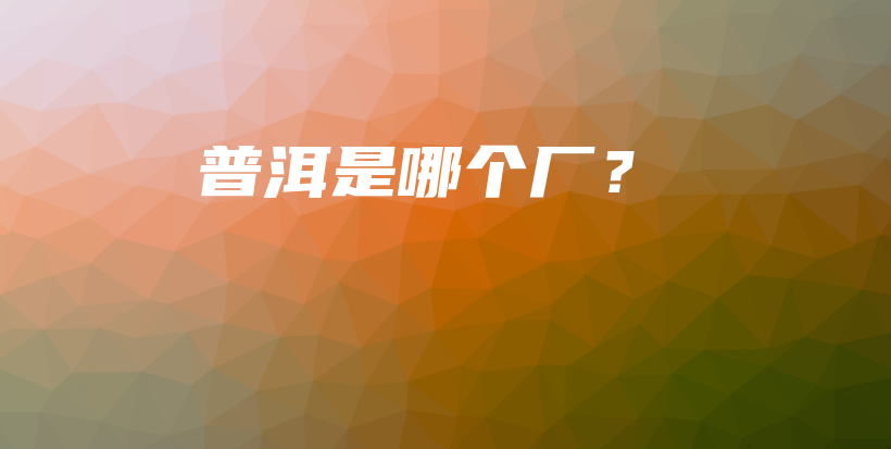 普洱是哪個(gè)廠？插圖