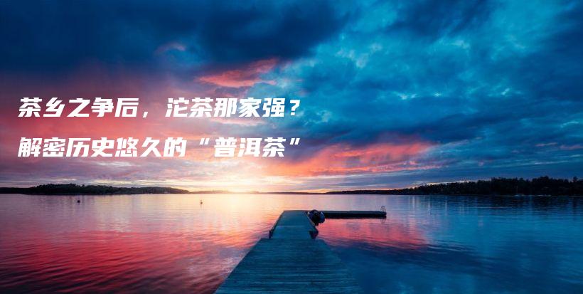 茶鄉(xiāng)之爭后，沱茶那家強(qiáng)？解密歷史悠久的“普洱茶”插圖