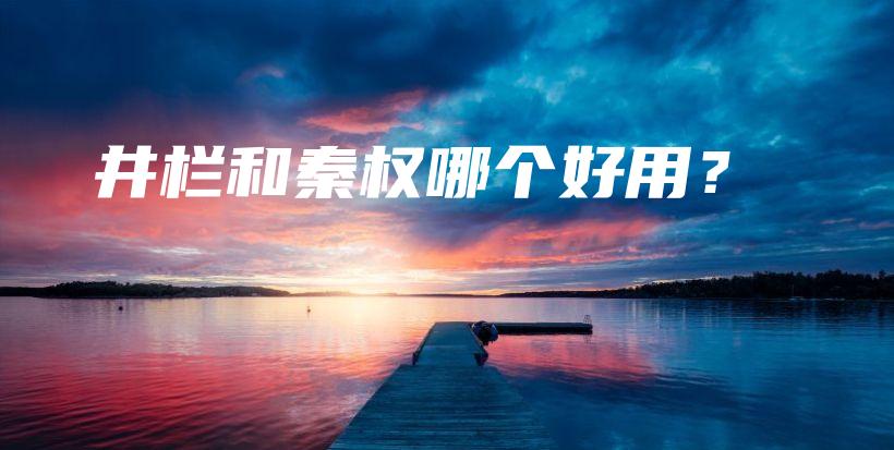 井欄和秦權(quán)哪個(gè)好用？插圖