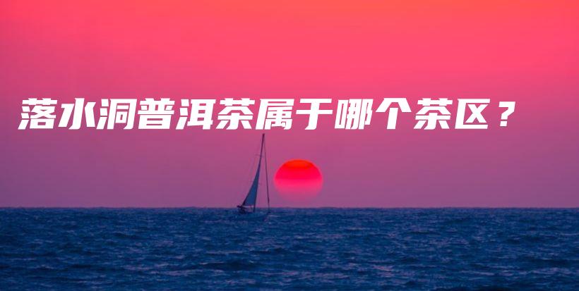 落水洞普洱茶屬于哪個茶區(qū)？插圖