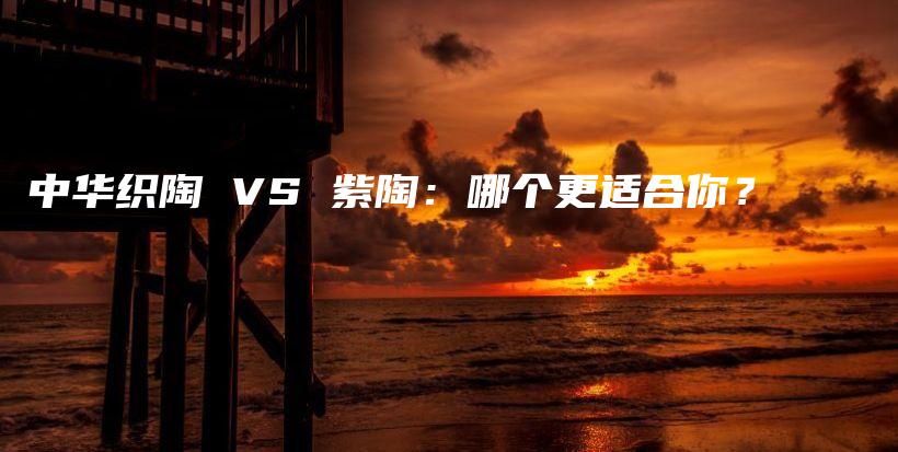 中華織陶 VS 紫陶：哪個(gè)更適合你？插圖