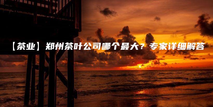 【茶業(yè)】鄭州茶葉公司哪個(gè)最大？專家詳細(xì)解答插圖