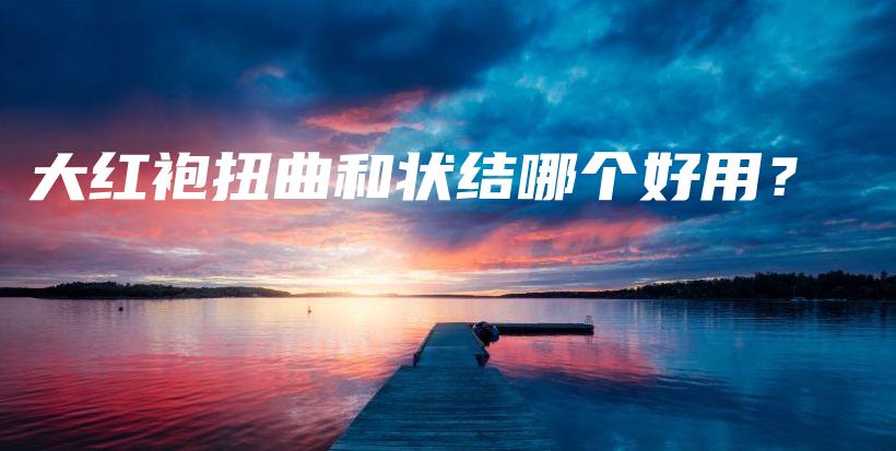 大紅袍扭曲和狀結(jié)哪個(gè)好用？插圖