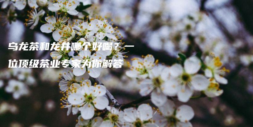 烏龍茶和龍井哪個(gè)好喝？一位頂級(jí)茶業(yè)專(zhuān)家為你解答插圖
