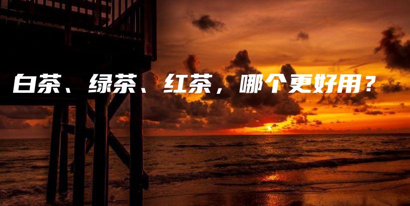 白茶、綠茶、紅茶，哪個更好用？插圖