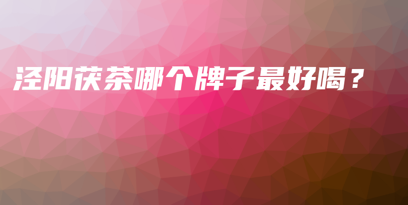 涇陽茯茶哪個(gè)牌子最好喝？插圖