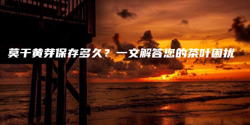 莫干黃芽保存多久？一文解答您的茶葉困擾插圖