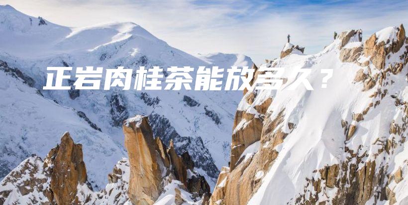 正巖肉桂茶能放多久？插圖