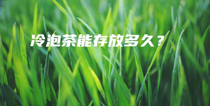冷泡茶能存放多久？插圖