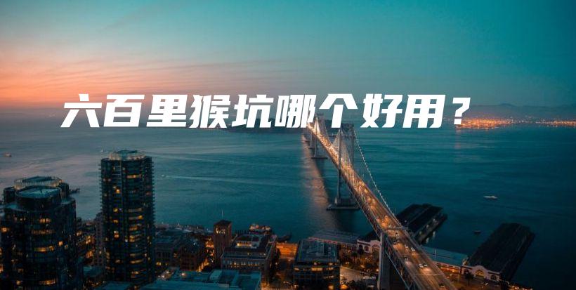 六百里猴坑哪個(gè)好用？插圖